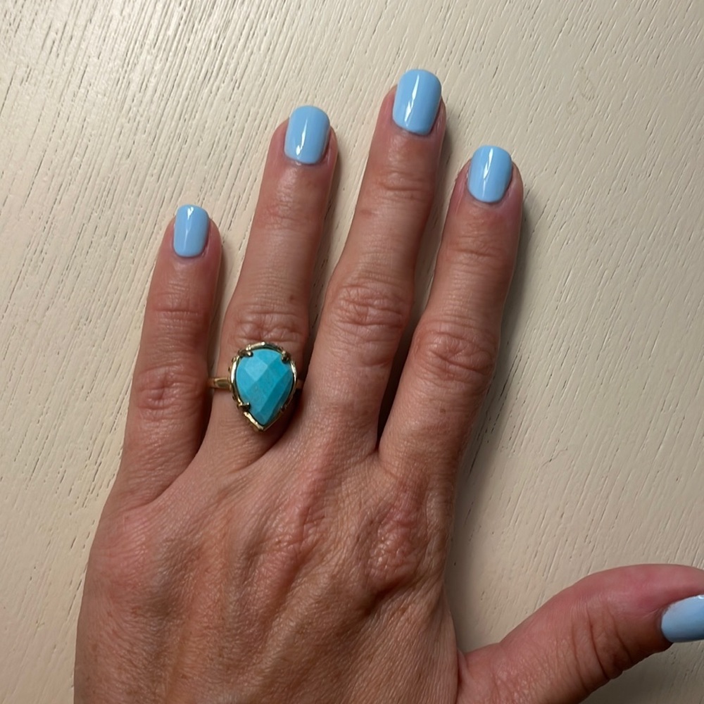 Kendra Scott daisy turquoise ring size 6